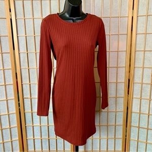 Forever 21 Rust Stretch Knit Dress